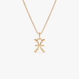 14K Pisces Zodiac Charm Necklace Ferkos Fine Jewelry