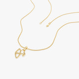 14K Sagittarius Zodiac Charm Necklace Ferkos Fine Jewelry