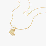 14K Scorpio Zodiac Charm Necklace Ferkos Fine Jewelry