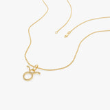 14K Taurus Zodiac Charm Necklace Ferkos Fine Jewelry