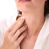 14K Rope Initial Pendant Necklace Ferkos Fine Jewelry