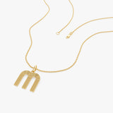 14K Triple Line Initial Necklace Ferkos Fine Jewelry