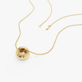 14K Gold Polished Rondelle Charm - 6MM Ferkos Fine Jewelry