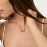 14K Gold Twisted Rondelle Charm – 2MM Ferkos Fine Jewelry