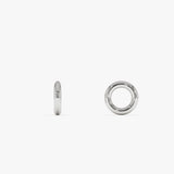 14K Gold Open Rondelle Charm – 2MM 14K White Gold Ferkos Fine Jewelry