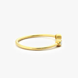 14K Double Bezel Set Open Diamond Ring Ferkos Fine Jewelry