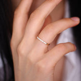 14K Gold 11 Stone Diamond Wedding Band 1/3ct Ferkos Fine Jewelry