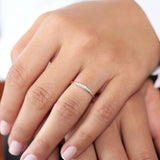 14k Graduating Diamond Wedding Band Ferkos Fine Jewelry