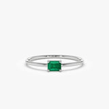 14k Octagon Cut Emerald Ring Ferkos Fine Jewelry