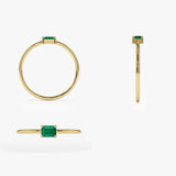 14k Octagon Cut Emerald Ring Ferkos Fine Jewelry