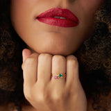 14k Octagon Cut Emerald Ring Ferkos Fine Jewelry