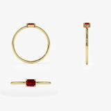 14k Octagon Cut Ruby Ring Ferkos Fine Jewelry