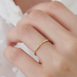 14k Twisted Rope 3/4 Eternity Diamond Ring Ferkos Fine Jewelry