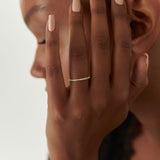 14k Unique Petite Diamond Stack Band Ferkos Fine Jewelry