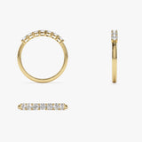 14k 7 Stone Basket Setting Shared Prong 0.40ctw Ferkos Fine Jewelry