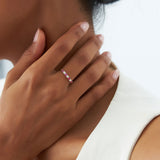 14k 7 Stone Basket Setting Diamond and Ruby Wedding Ring  Ferkos Fine Jewelry
