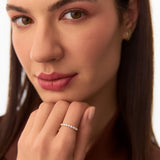 14k Single Shared Prong Diamond Wedding Ring 0.30 ctw Ferkos Fine Jewelry