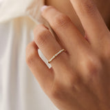 14k Pave Diamond Bamboo Ring Ferkos Fine Jewelry