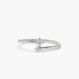 14k Petite Diamond Duo Ring Ferkos Fine Jewelry