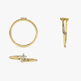 14k Petite Diamond Duo Ring Ferkos Fine Jewelry