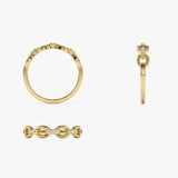 14K Cable Chain Link Diamond Ring Ferkos Fine Jewelry