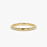 14k Multi Station Diamond Eternity Ring 14K Gold Ferkos Fine Jewelry