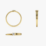 14k Round Solitaire Diamond Promise Ring Ferkos Fine Jewelry