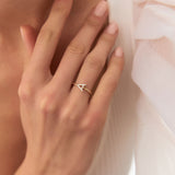 14k Sideways Diamond Letter Personalized Ring Ferkos Fine Jewelry