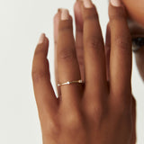 14k Prong Setting Full Eternity Dainty Stacking Ring Ferkos Fine Jewelry