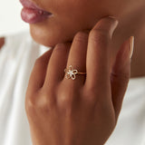 14k Diamond Flower Ring Ferkos Fine Jewelry