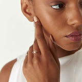 14k Diamond Flower Ring Ferkos Fine Jewelry