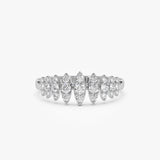 14k Unique Design Glamorous Diamond Ring Ferkos Fine Jewelry
