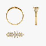 14k Unique Design Glamorous Diamond Ring Ferkos Fine Jewelry