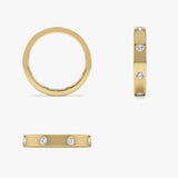 14k Full Eternity Flush Setting Round Diamond Band Ferkos Fine Jewelry