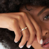 14k Emerald Cut Full Eternity Flush Setting Diamond Band Ferkos Fine Jewelry