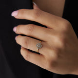 14k Clover Diamond Cluster Ring Ferkos Fine Jewelry