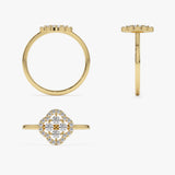 14k Clover Diamond Cluster Ring Ferkos Fine Jewelry