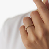 14k Full Eternity Ribbed Diamond Wedding Ring Ferkos Fine Jewelry