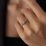 14k Gold Ribbed Oval Signet Ring Ferkos Fine Jewelry