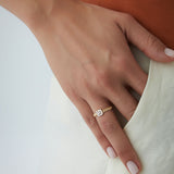 14k Curb Link Illusion Setting Baguette Diamond Ring Ferkos Fine Jewelry