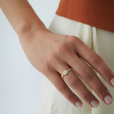 14k Curb Link Illusion Setting Baguette Diamond Ring Ferkos Fine Jewelry