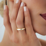 14k Gold Diamond Dome Balloon Ring Ferkos Fine Jewelry