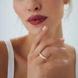 14k Gold Diamond Dome Balloon Ring Ferkos Fine Jewelry