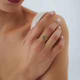 14k Emerald Clover Ring Ferkos Fine Jewelry