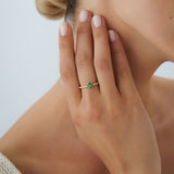 14k Emerald Clover Ring Ferkos Fine Jewelry