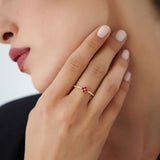 14k Ruby Clover Ring Ferkos Fine Jewelry