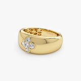 14k Chunky Diamond Clover Ring Ferkos Fine Jewelry