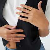 14k Diamond Buckle Chain Ring Ferkos Fine Jewelry