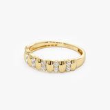 14K Alternating Diamond Bar Band Ferkos Fine Jewelry