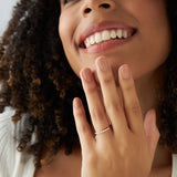 14k Gold Shared Prong Graduating Diamond Wedding Ring Ferkos Fine Jewelry